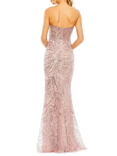 Mac Duggal Women's Embellished Strapless Gown - Blush - Size 14 | Thumbnail 2