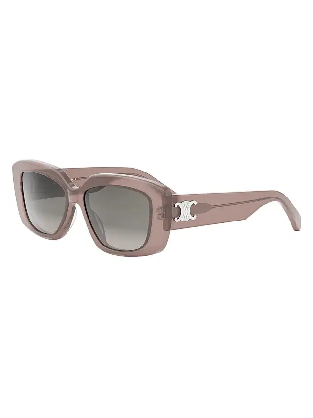 CELINE Women's Triomphe 55MM Rectangular Sunglasses - Transparent Taupe Gradient