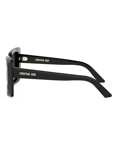 Dior Women's Midnight S5I 55MM Square Sunglasses - Shiny Black And Smoke | Thumbnail 3 Dior Women's Midnight S5I 55MM Square Sunglasses - Shiny Black And Smoke | Thumbnail 3