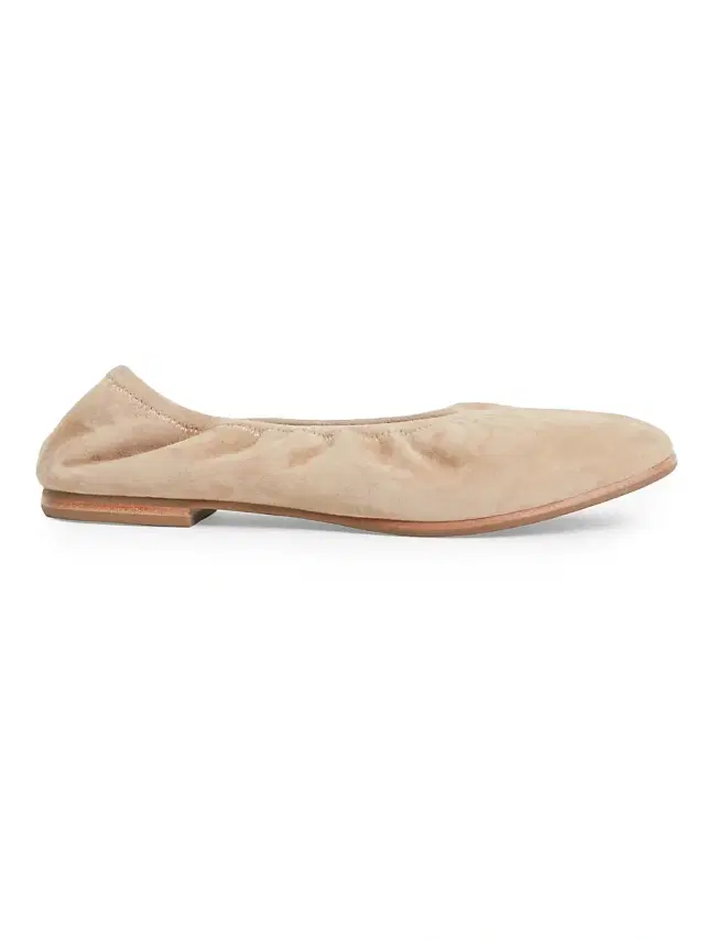 SIMKHAI Women's Danna Elasticized Suede Ballet Flats - Desert