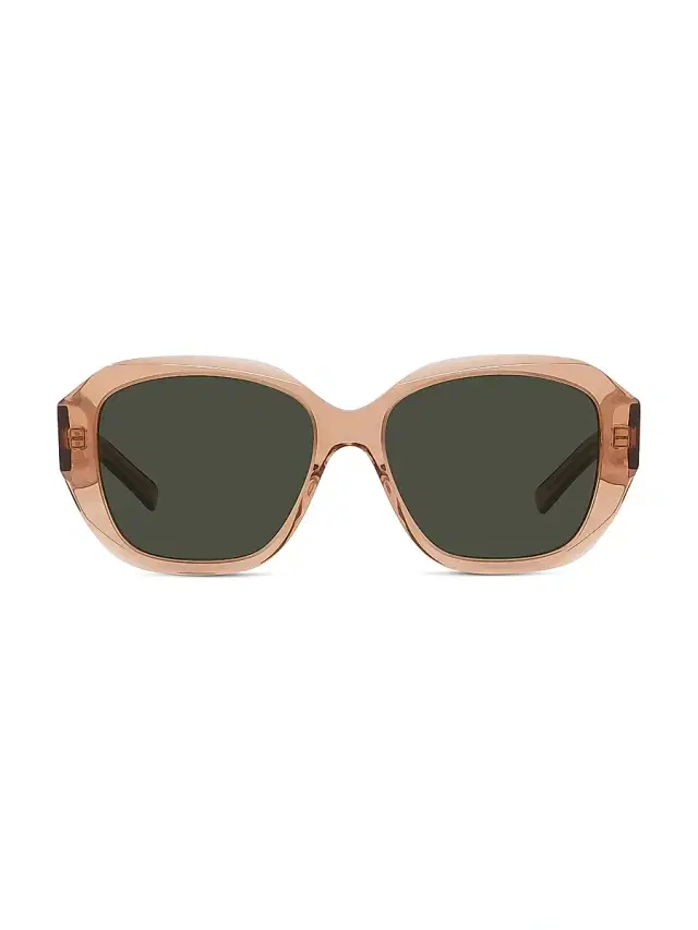 Givenchy Women's GVDay 55MM Round Sunglasses - Translucent Orange Green
