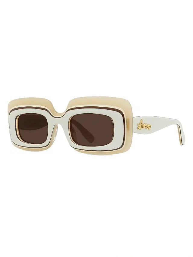 LOEWE Women's  x Paula's Ibiza 47MM Rectangular Sunglasses -  Multi Brown