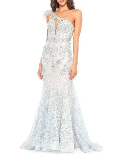 Mac Duggal Women's Embellished Lace Mermaid Gown - Rose - Size 16 | Thumbnail 2