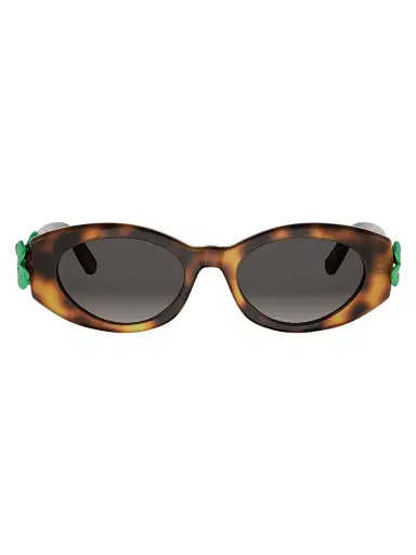 Dior Women's Clover B1l 52MM Oval Sunglasses - Blonde Havana Gradient Smoke | Thumbnail 2 Dior Women's Clover B1l 52MM Oval Sunglasses - Blonde Havana Gradient Smoke | Thumbnail 2