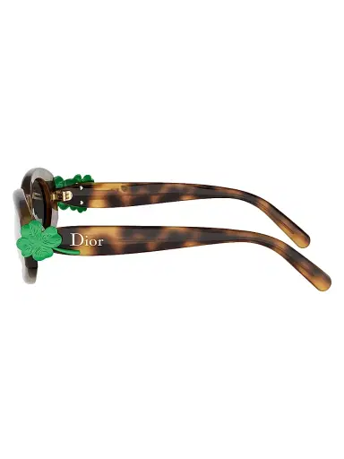 Dior Women's Clover B1l 52MM Oval Sunglasses - Blonde Havana Gradient Smoke | Thumbnail 3 Dior Women's Clover B1l 52MM Oval Sunglasses - Blonde Havana Gradient Smoke | Thumbnail 3