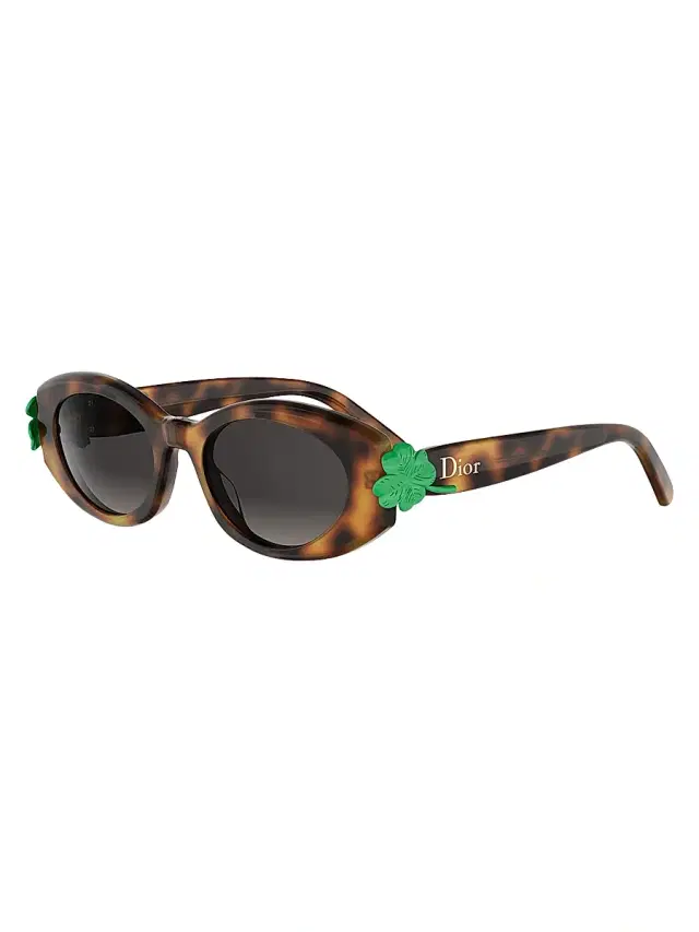 Dior Women's Clover B1l 52MM Oval Sunglasses - Blonde Havana Gradient Smoke