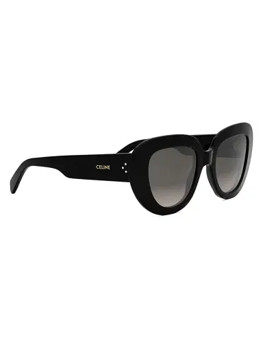 CELINE Women's  3 Dots 51MM Butterfly Sunglasses - Black Grey | Thumbnail 8