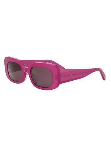 CELINE Women's Bold 3 Dots 51MM Rectangular Sunglasses - Fuschia Dark Pink | Thumbnail 1