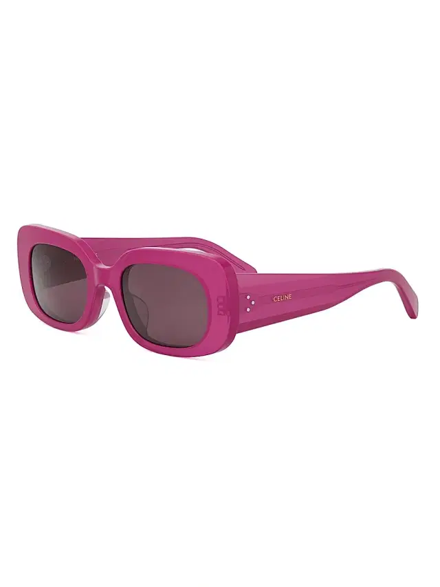 CELINE Women's Bold 3 Dots 51MM Rectangular Sunglasses - Fuschia Dark Pink