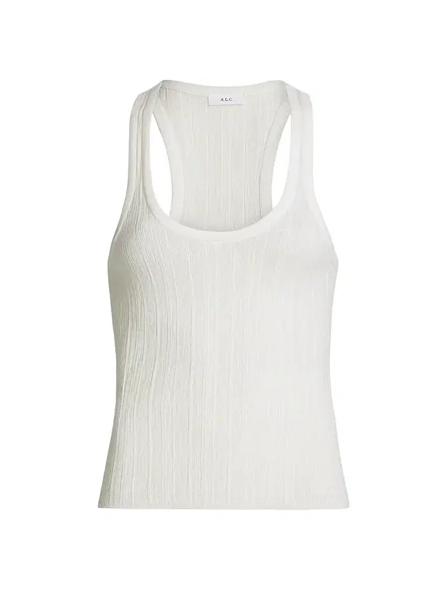 A.L.C. Women's Iris Rib-Knit Tank - Bright White