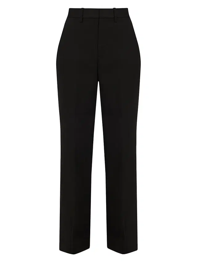 A.L.C. Women's Hirsh Wool Straight-Leg Pants - Black