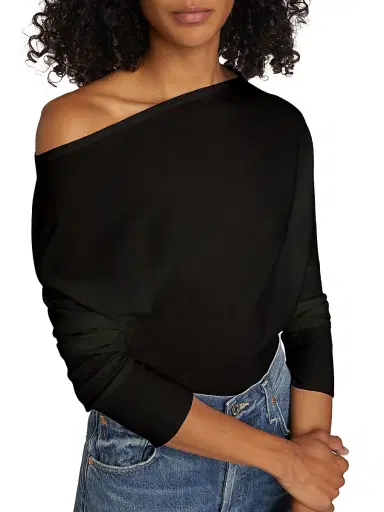 Simkhai Women's Lavina Wool-Blend Off-the-Shoulder Sweater | Thumbnail 6 Simkhai Women's Lavina Wool-Blend Off-the-Shoulder Sweater | Thumbnail 6