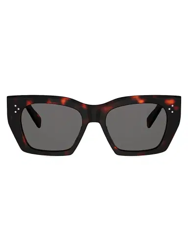 Celine Women's 3 Dots 53MM Tortoiseshell Square Sunglasses | Thumbnail 2