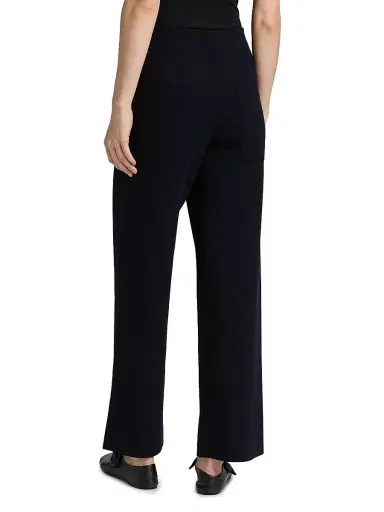 A.L.C. Women's Corey Knit Wide-Leg Pants - Navy | Thumbnail 5