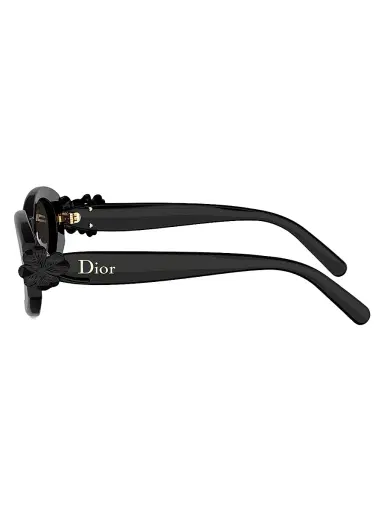 Dior Women's Clover B1l 52MM Oval Sunglasses - Shiny Black Gradient Smoke | Thumbnail 3 Dior Women's Clover B1l 52MM Oval Sunglasses - Shiny Black Gradient Smoke | Thumbnail 3