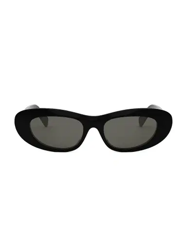 CELINE Women's Celine 3 Dots 54MM Rectangular Sunglasses - Black Grey | Thumbnail 2