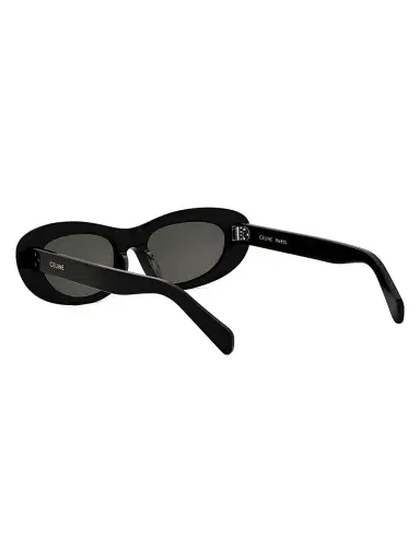 CELINE Women's Celine 3 Dots 54MM Rectangular Sunglasses - Black Grey | Thumbnail 4