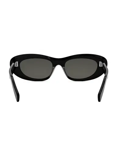 CELINE Women's Celine 3 Dots 54MM Rectangular Sunglasses - Black Grey | Thumbnail 5