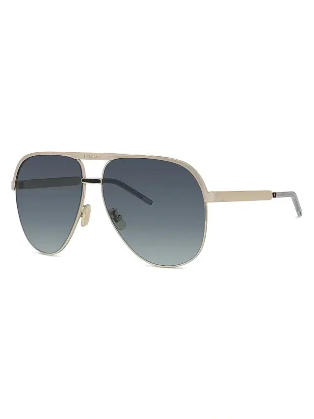 Givenchy Women's G Ride 62MM Aviator Sunglasses - Gold Grey