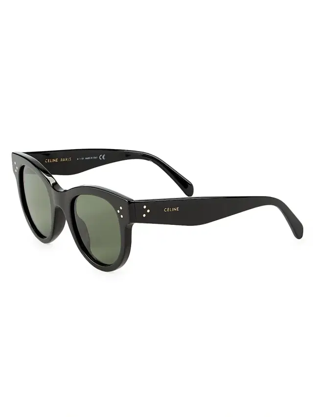 CELINE Women's 48MM Havana Square Sunglasses - Black