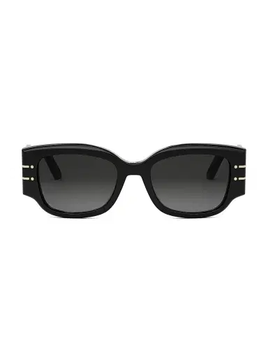 Dior Women's Signature S13I 52MM Rectangular Sunglasses - Black Gold Black | Thumbnail 2 Dior Women's Signature S13I 52MM Rectangular Sunglasses - Black Gold Black | Thumbnail 2