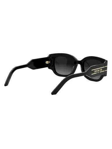Dior Women's Signature S13I 52MM Rectangular Sunglasses - Black Gold Black | Thumbnail 6 Dior Women's Signature S13I 52MM Rectangular Sunglasses - Black Gold Black | Thumbnail 6