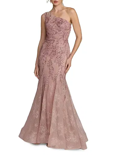 Mac Duggal Women's Sequin-Embellisehd Mermaid Gown - Rose - Size 14 | Thumbnail 1