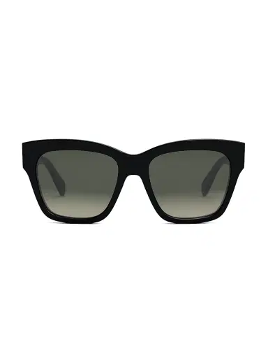 CELINE Women's Triomphe 55MM Geometric Sunglasses - Shiny Black | Thumbnail 2