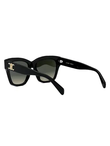 CELINE Women's Triomphe 55MM Geometric Sunglasses - Shiny Black | Thumbnail 5