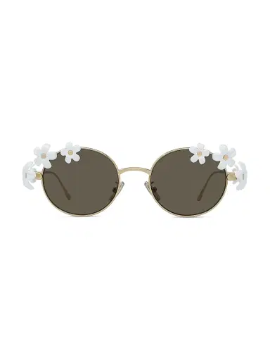 LOEWE Women's x Paula's Ibiza 51MM Round Sunglasses - Gold Brown White | Thumbnail 2 LOEWE Women's x Paula's Ibiza 51MM Round Sunglasses - Gold Brown White | Thumbnail 2