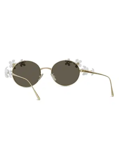 LOEWE Women's x Paula's Ibiza 51MM Round Sunglasses - Gold Brown White | Thumbnail 4 LOEWE Women's x Paula's Ibiza 51MM Round Sunglasses - Gold Brown White | Thumbnail 4