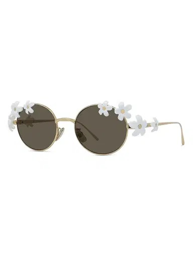 LOEWE Women's x Paula's Ibiza 51MM Round Sunglasses - Gold Brown White | Thumbnail 1 LOEWE Women's x Paula's Ibiza 51MM Round Sunglasses - Gold Brown White | Thumbnail 1