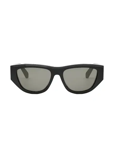 CELINE Women's Monochroms 55MM Cat-Eye Sunglasses - Shiny Black Smoke | Thumbnail 2