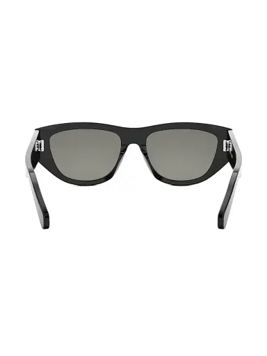 CELINE Women's Monochroms 55MM Cat-Eye Sunglasses - Shiny Black Smoke | Thumbnail 5