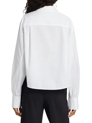 Simkhai Women's Renata Crop Shirt - White - Size XL | Thumbnail 5 Simkhai Women's Renata Crop Shirt - White - Size XL | Thumbnail 5
