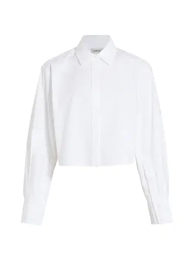 Simkhai Women's Renata Crop Shirt - White - Size XL | Thumbnail 1 Simkhai Women's Renata Crop Shirt - White - Size XL | Thumbnail 1