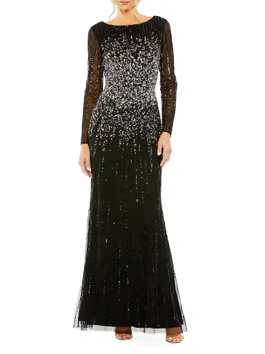 Mac Duggal Women's Sequined Fit & Flare Gown | Thumbnail 1 Mac Duggal Women's Sequined Fit & Flare Gown | Thumbnail 1