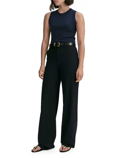 A.L.C. Women's Hadley Rib-Knit Cotton Tank - Maritime Navy | Thumbnail 2 A.L.C. Women's Hadley Rib-Knit Cotton Tank - Maritime Navy | Thumbnail 2