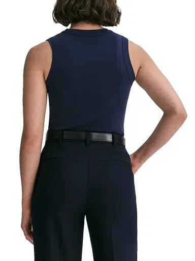 A.L.C. Women's Hadley Rib-Knit Cotton Tank - Maritime Navy | Thumbnail 4 A.L.C. Women's Hadley Rib-Knit Cotton Tank - Maritime Navy | Thumbnail 4