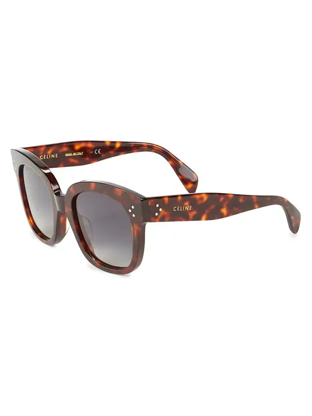 CELINE Women's 54MM Square Cat-Eye Sunglasses - Cool Havana