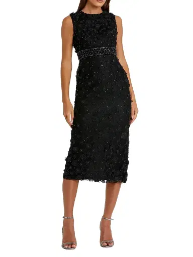 Mac Duggal Women's Floral Beaded Sheath Dress | Thumbnail 1 Mac Duggal Women's Floral Beaded Sheath Dress | Thumbnail 1