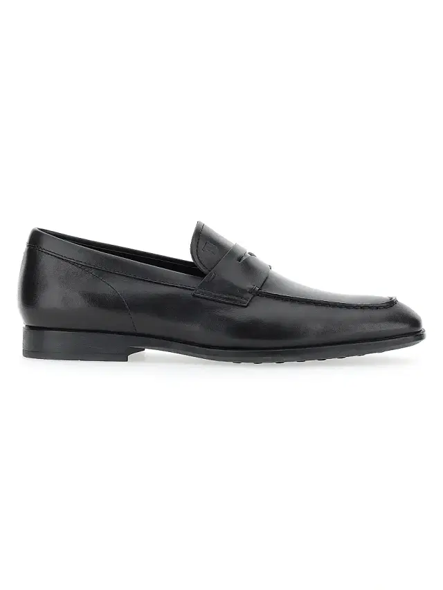 Tod's Men's Leather Penny Loafers - Black