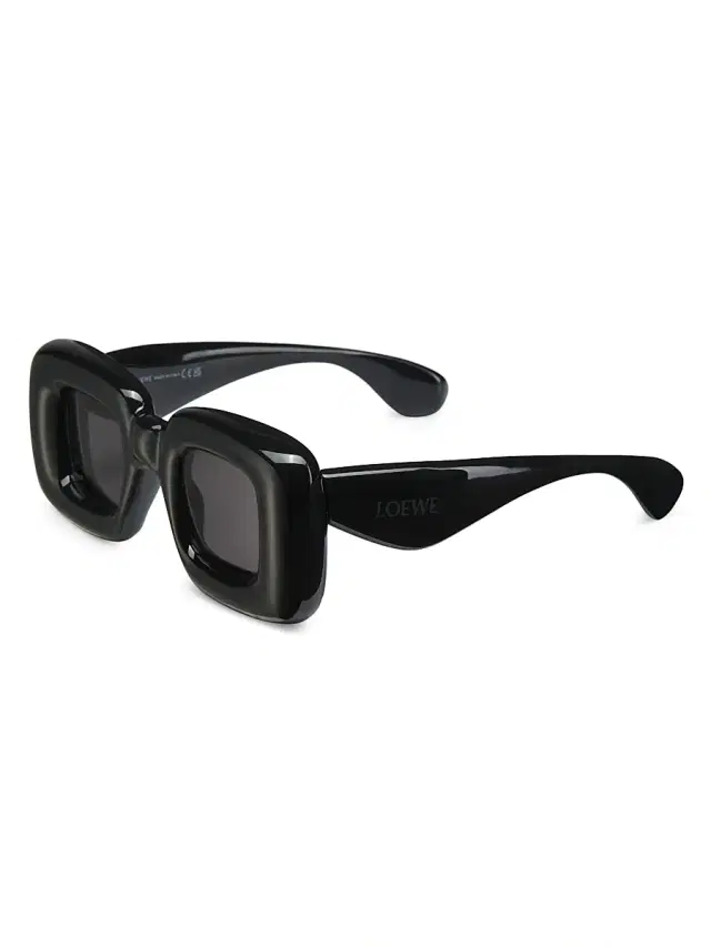 LOEWE Women's 41MM Square Sunglasses - Shiny Black