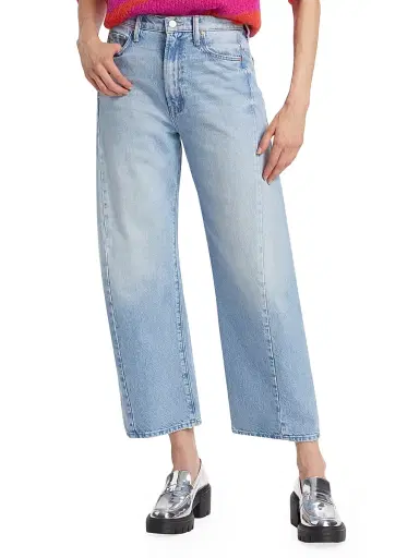 Mother Women's The Half Pipe High-Rise Straight-Leg Ankle Jeans - This Is How I Roll | Thumbnail 3
