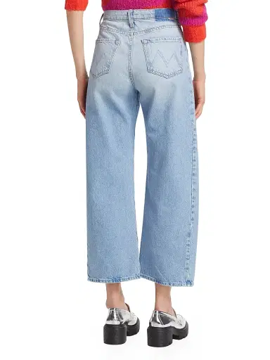 Mother Women's The Half Pipe High-Rise Straight-Leg Ankle Jeans - This Is How I Roll | Thumbnail 5