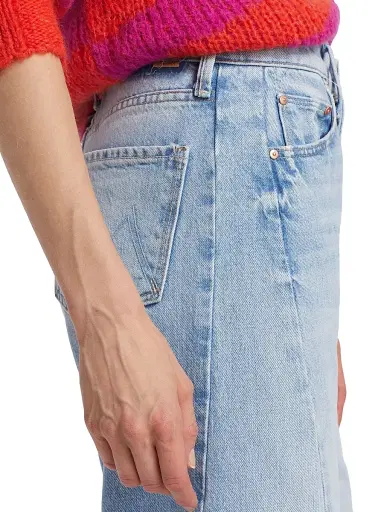 Mother Women's The Half Pipe High-Rise Straight-Leg Ankle Jeans - This Is How I Roll | Thumbnail 6