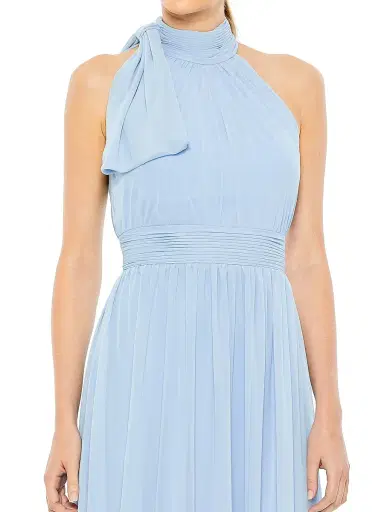 Mac Duggal Women's Sleeveless Chiffon Gown - Powder Blue - Size 24 | Thumbnail 3