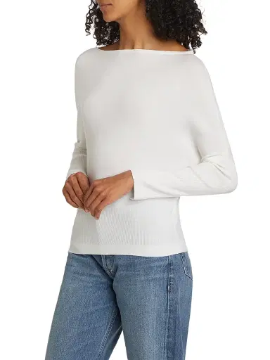 Simkhai Women's Lavina Wool-Blend Off-the-Shoulder Sweater | Thumbnail 4 Simkhai Women's Lavina Wool-Blend Off-the-Shoulder Sweater | Thumbnail 4