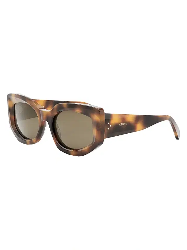 CELINE Women's Bold Three Dots 54MM Butterfly Sunglasses - Blonde Havana Brown