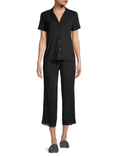 Natori Women's Feathers Essentials Pajama Set | Thumbnail 2 Natori Women's Feathers Essentials Pajama Set | Thumbnail 2